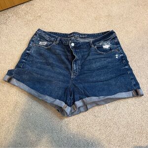 American Eagle Outfitters Dark Blue Jean Shorts
